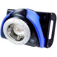 Led Lenser SEO B5R blau + Elastic Kopfband grau + 1 x 2 Helmclips - Bundle